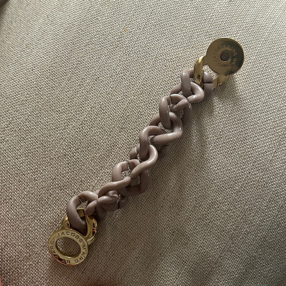 marc jacobs chain link bracelet grey